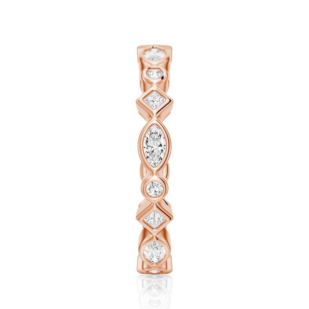 Elegant Moissanite Wedding Band Ring for Women - Durable & Sparkling Bridal Jewelry for Engagement, Anniversary & Special Occasions
