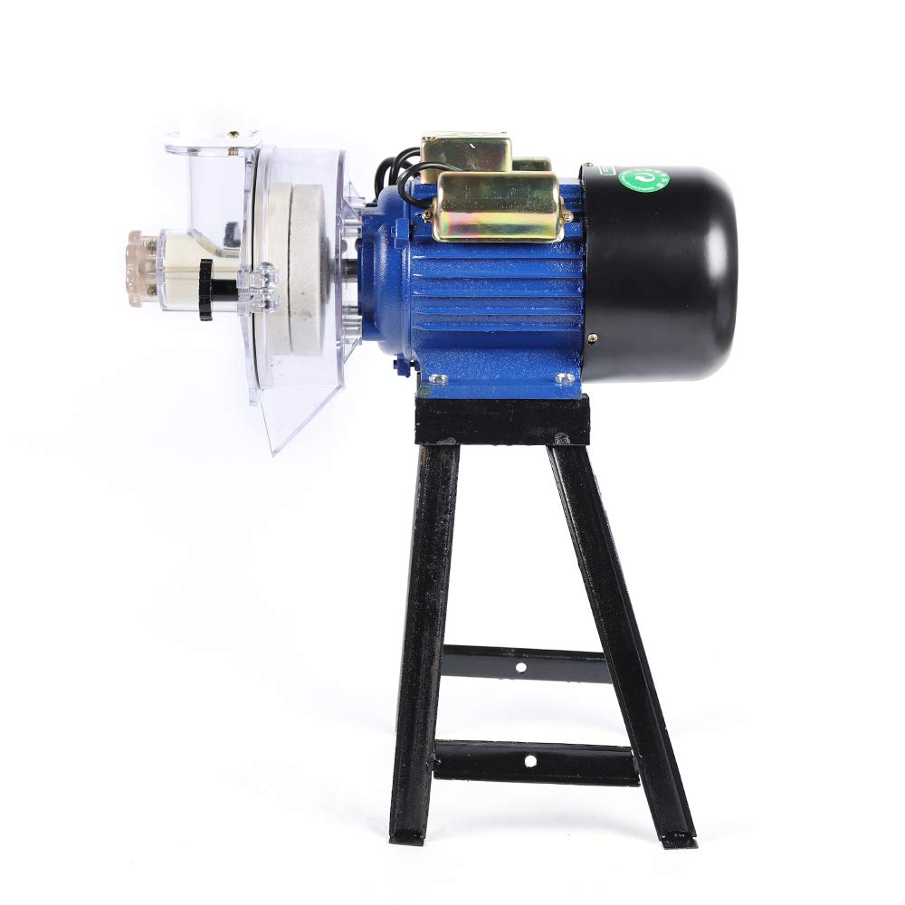 Electric Grain Mill Grinder 2.2KW - 110V Commercial Wet & Dry Mill for Wheat, Corn, Rice, Coffee, Cereals - Heavy Duty Flour Grinding Machine with Funnel - Perfect for Home Baking, Coffee Shops & Farm Use