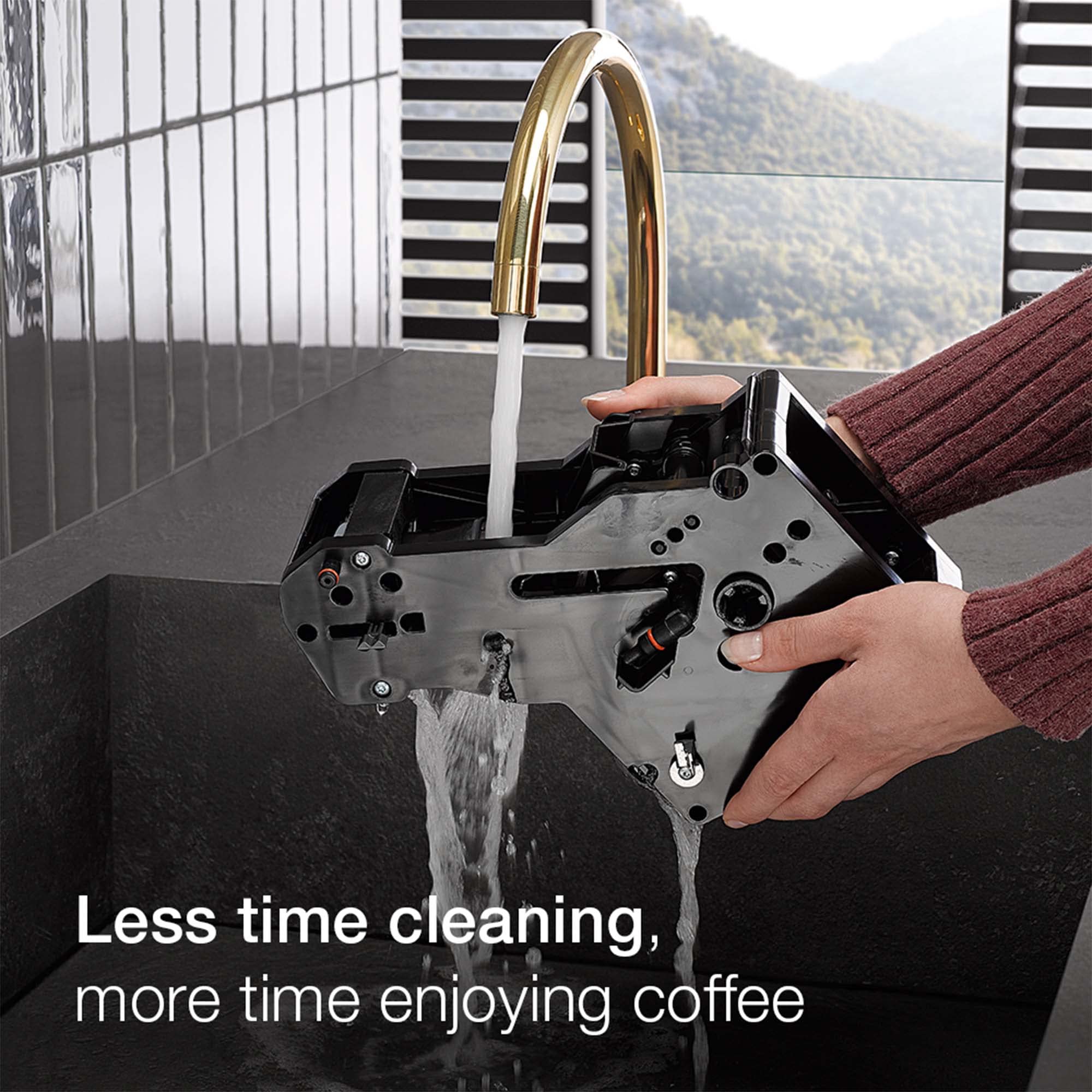 Miele CM 5510 Silence Automatic Coffee Machine - Rose Gold Pearl Finish with 33.8 oz Glass Milk Container | Premium Espresso & Cappuccino Maker for Home & Office | Perfect for Morning Brews & Entertaining Guests