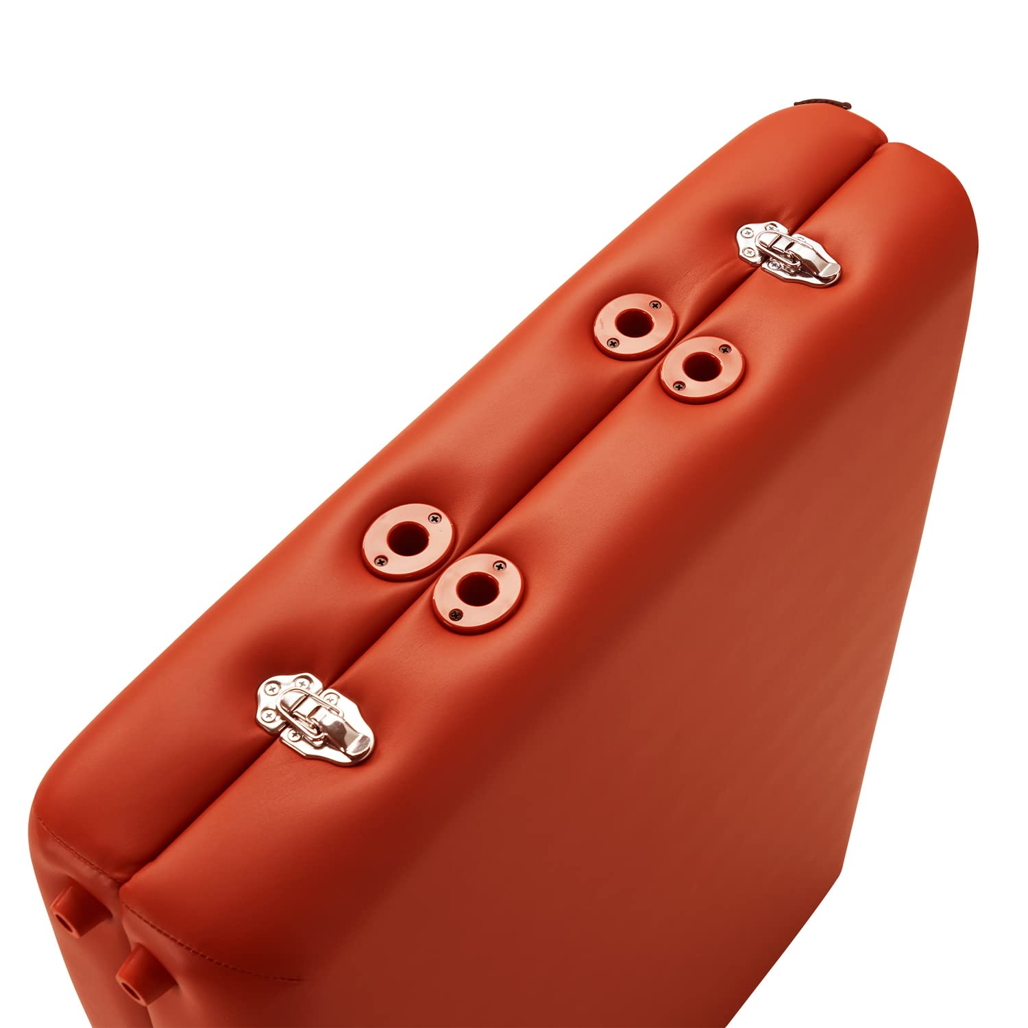 Fairlane Professional Massage Couch - Portable Massage Table with Adjustable Height for Therapists, Spa & Home Use - Durable Orange Vinyl Surface (Great for Massage Therapy, Physical Therapy & Relaxation)