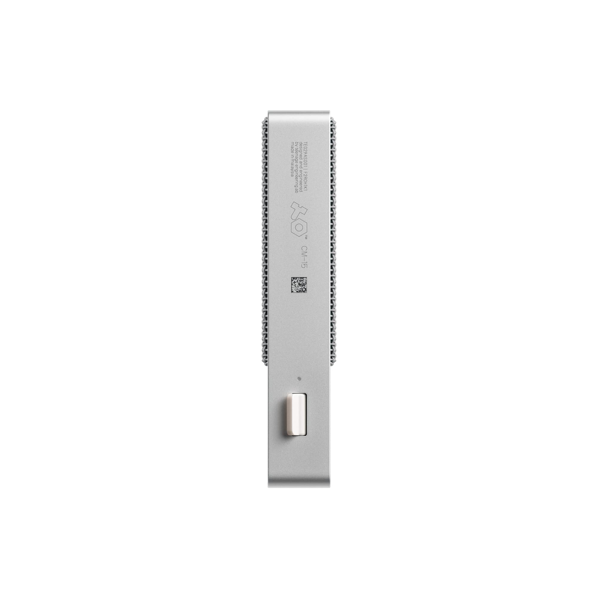 Teenage Engineering CM-15 USB-C Condenser Microphone - Portable Studio Mic with 48V Phantom Power, 3.5mm Line Out, 10-Hour Battery & Gain Control | Perfect for Podcasting, Voiceovers & Mobile Recording