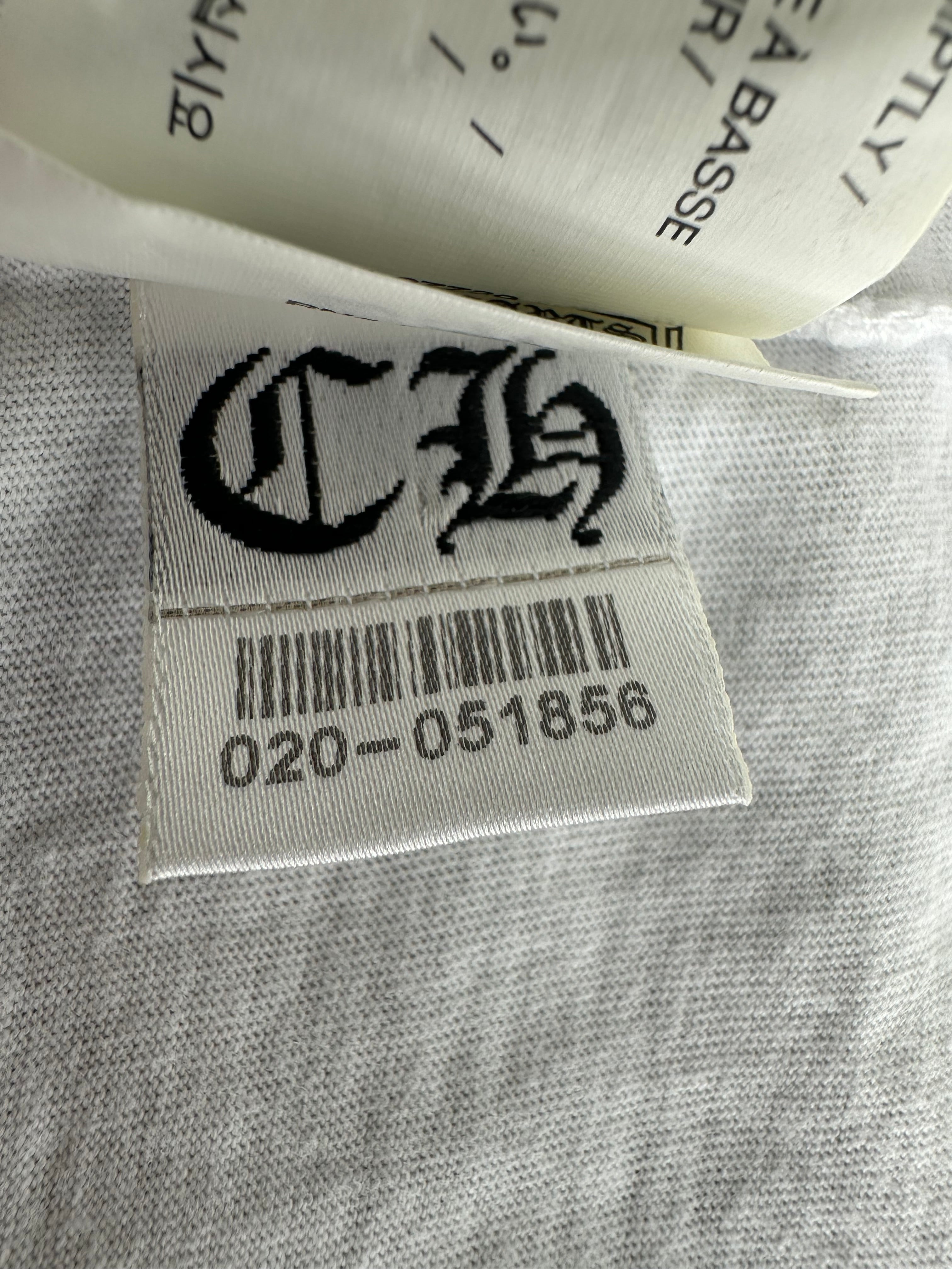 Chrome Hearts White Cemetery Cross Print Long Sleeve T-Shirt for Men - Gothic Streetwear, Casual Outfit, and Rock Music Festival Apparel