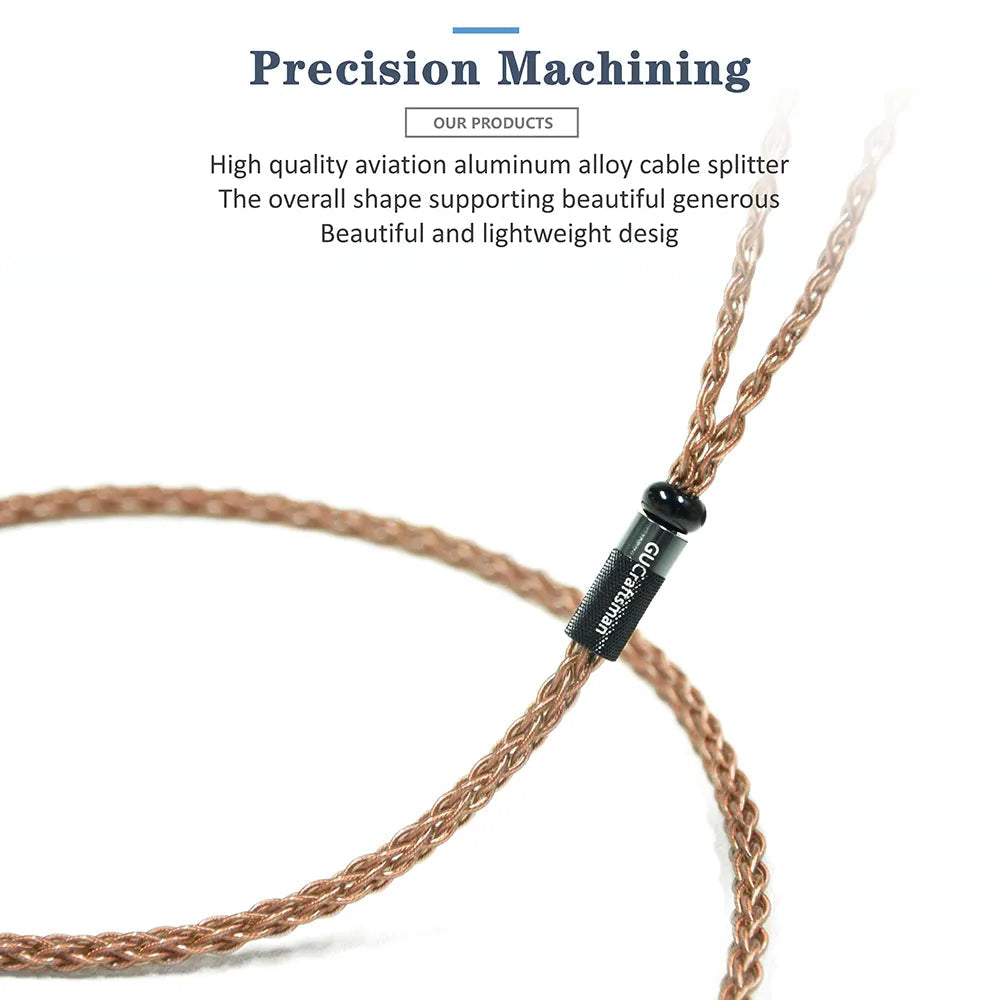 Premium GUCraftsman 6N Single Crystal Copper Upgrade Cable for Sony IER M7/M9/Z1R - High-Fidelity Audio Replacement with Enhanced Durability - Perfect for Audiophiles, Studio Monitoring & Professional Music Listening