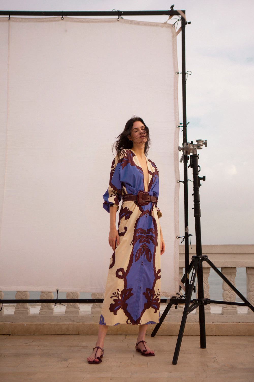 Latitude Marina Dress - Women's Floral Summer Maxi Dress, Boho Beach Cover Up, Lightweight & Breathable for Vacation, Pool Party, and Casual Outings