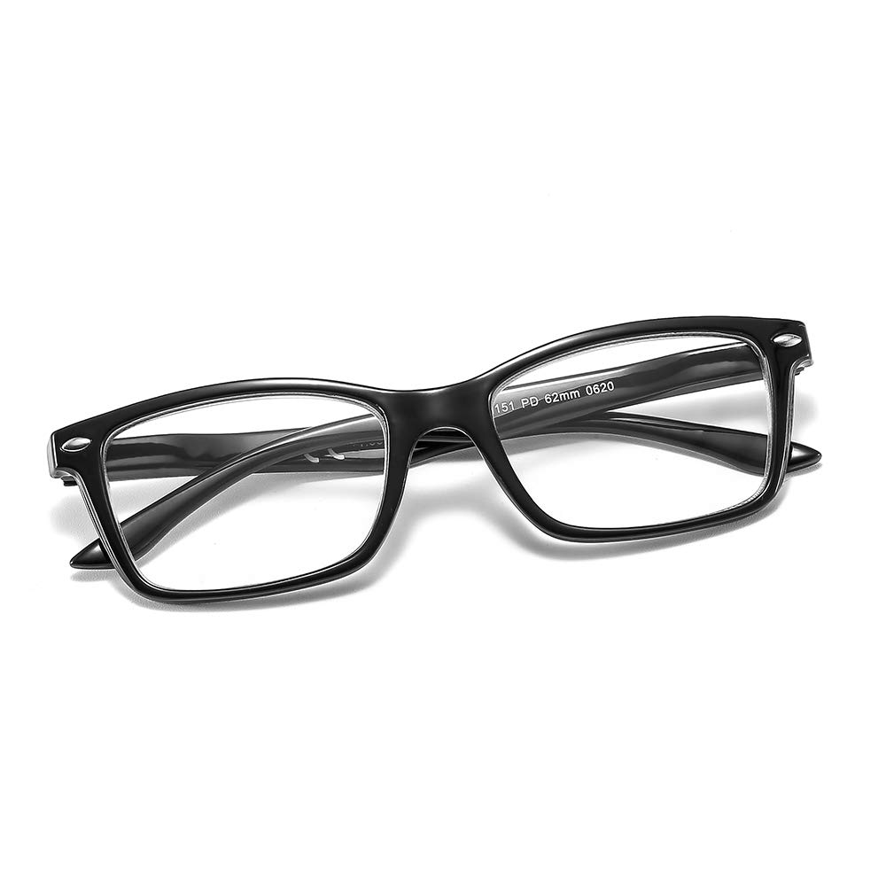 Suertree 3 Pack Reading Glasses for Men & Women - UV Protection, Anti-Glare, Spring Hinge Readers - Perfect for Reading, Computer Use & Office Work