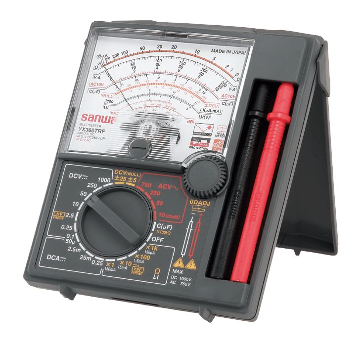YX360TRF Analog Multimeter with Built-In Protective Case - Accurate Electrical Testing for Home, Lab & DIY Projects