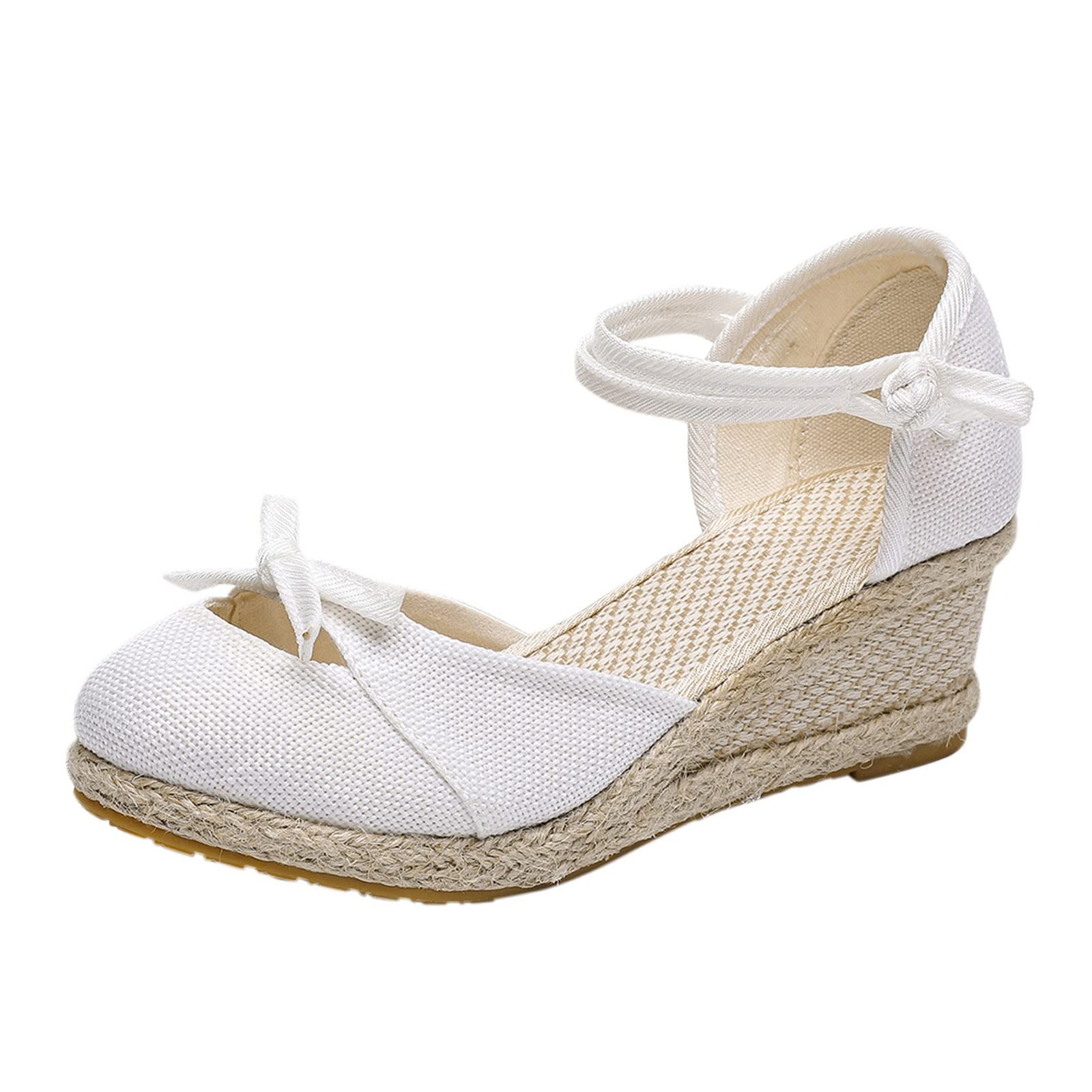**Women's Comfortable Weave High Heel Sandals - Breathable Summer Beach Shoes for Women | Perfect for Casual Outings, Vacations & Outdoor Events**