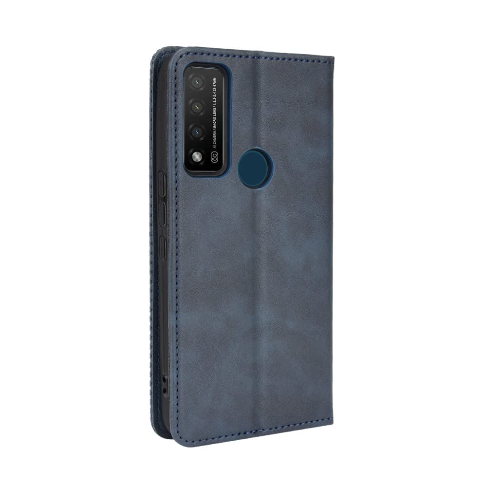 Premium PU Leather Flip Case for Cricket AT&T Radiant Max 5G & Dream 5G - Blue | Slim Protective Cover with Card Slots | Perfect for Work, Travel & Everyday Use