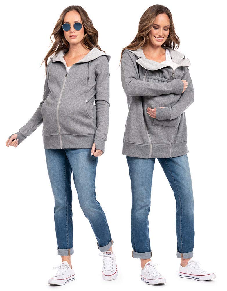 Seraphine Women's 3-in-1 Maternity Hoodie - Nursing & Pregnancy Jacket with Pockets - Perfect for Breastfeeding, Lounging & Outdoor Activities