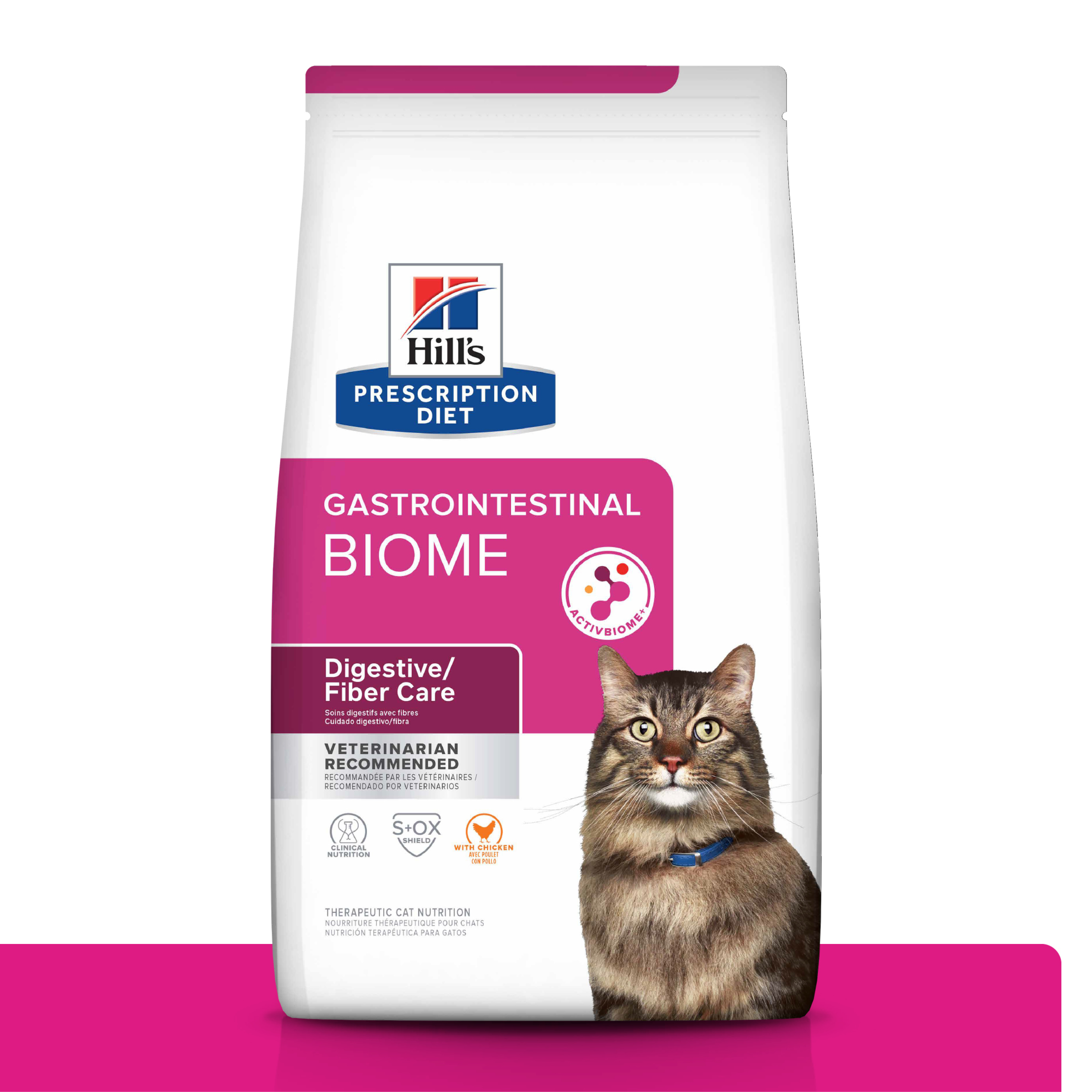 Hill's Prescription Diet Gastrointestinal Biome Cat Food - Digestive Health Support for Cats with Sensitive Stomachs | Perfect for Indoor Cats with Digestive Issues