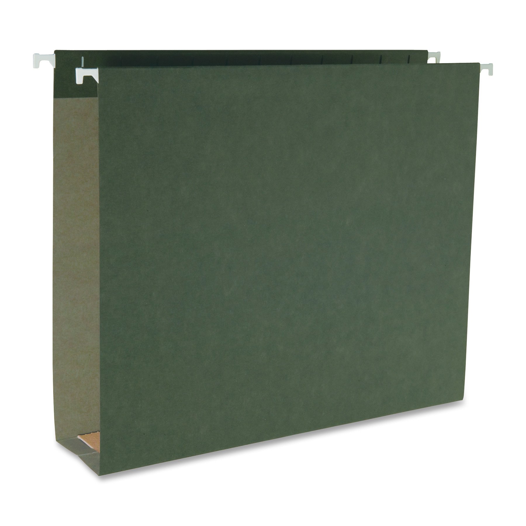 Business Source Hanging Box Bottom File Folders - 2 Inch Expansion, Letter Size, Green (Pack of 25) - Perfect for Office Organization, Filing Cabinets & Document Storage
