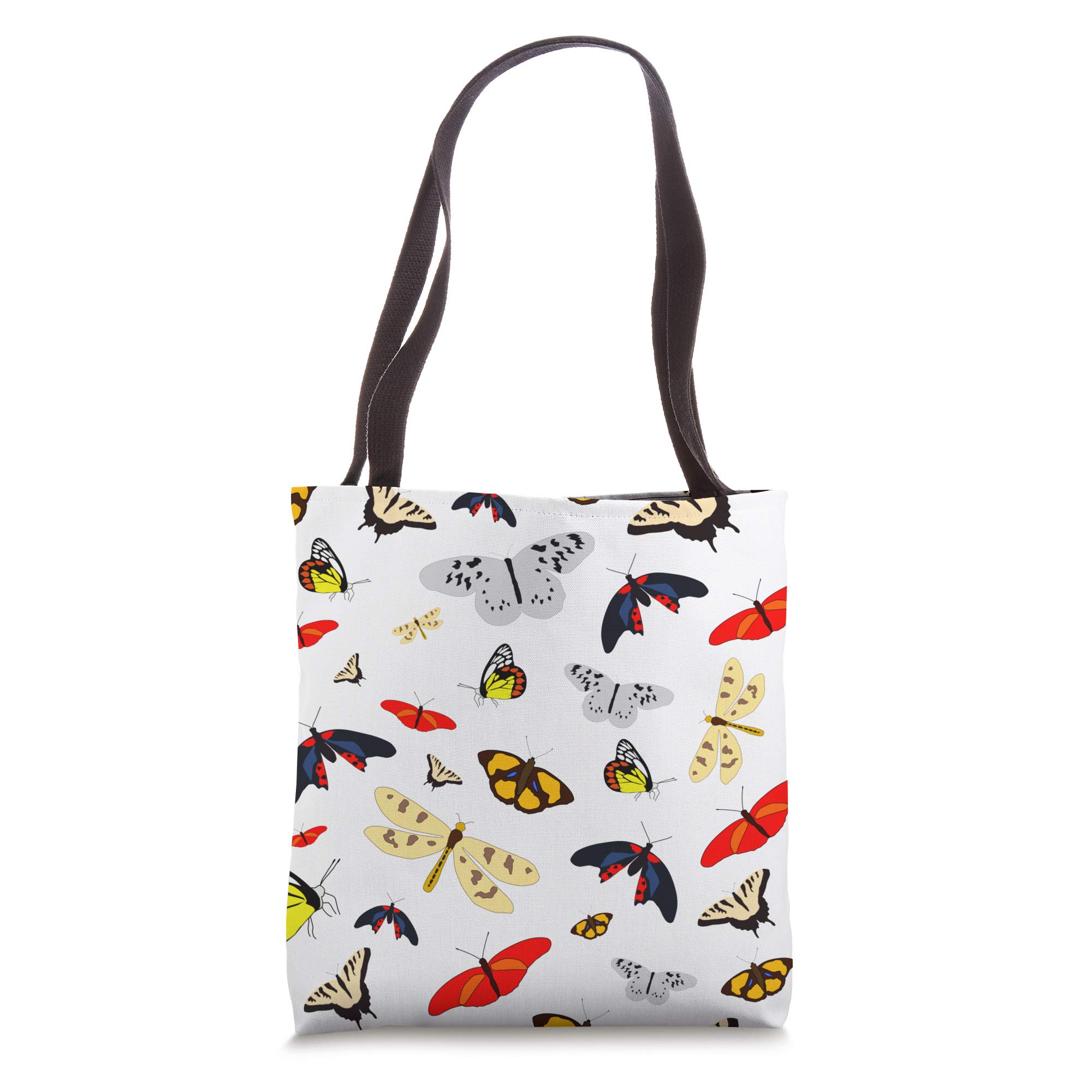 Springtime Butterflies Tote Bag - Lightweight Canvas Shoulder Bag for Women, Eco-Friendly Reusable Shopping Bag - Perfect for Groceries, Beach Trips & Daily Use