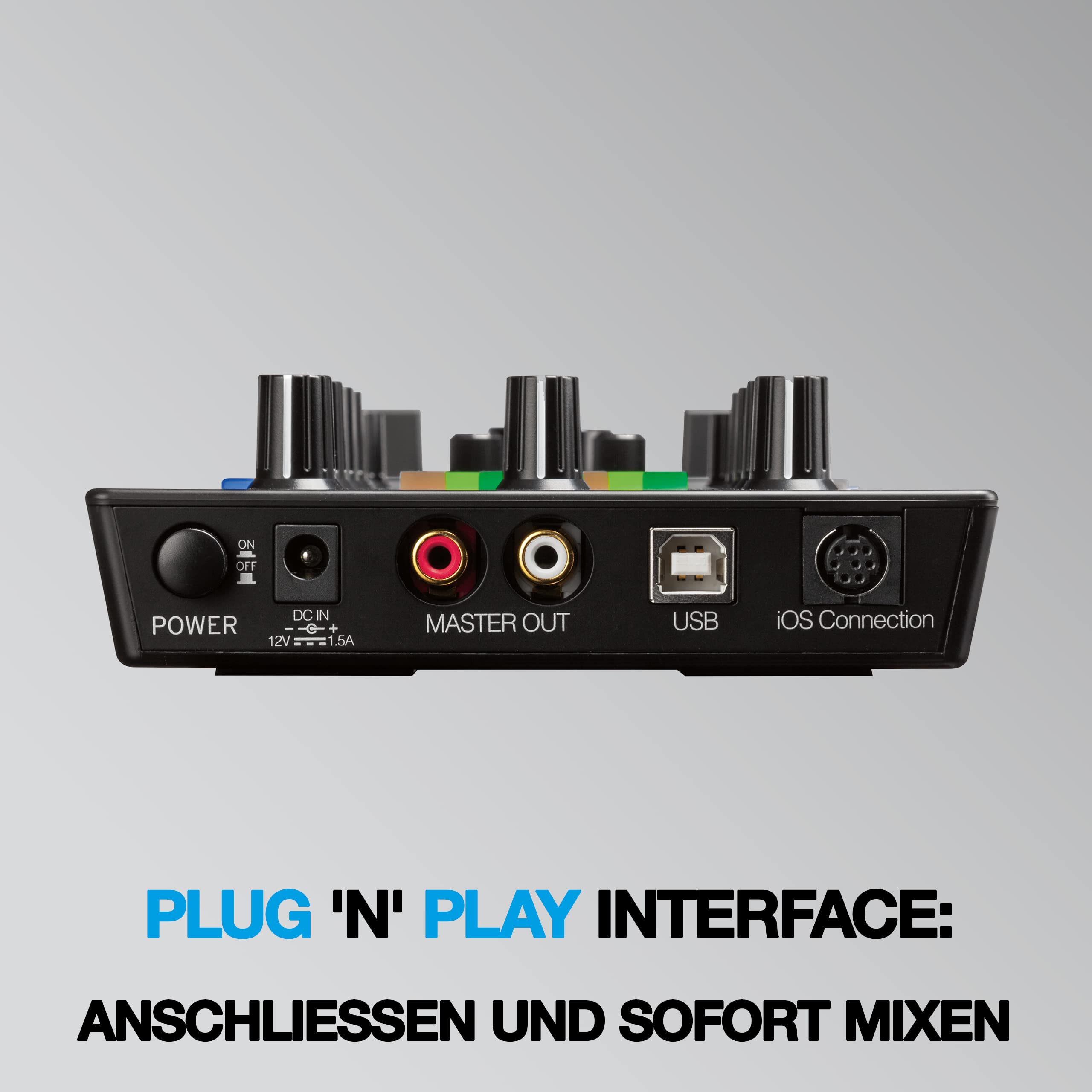 Reloop Mixtour DJ Controller & Audio Interface - Compatible with iOS, Android, Mac for DJ Software like djay Pro - Perfect for Mobile DJing, Home Studios & Live Performances