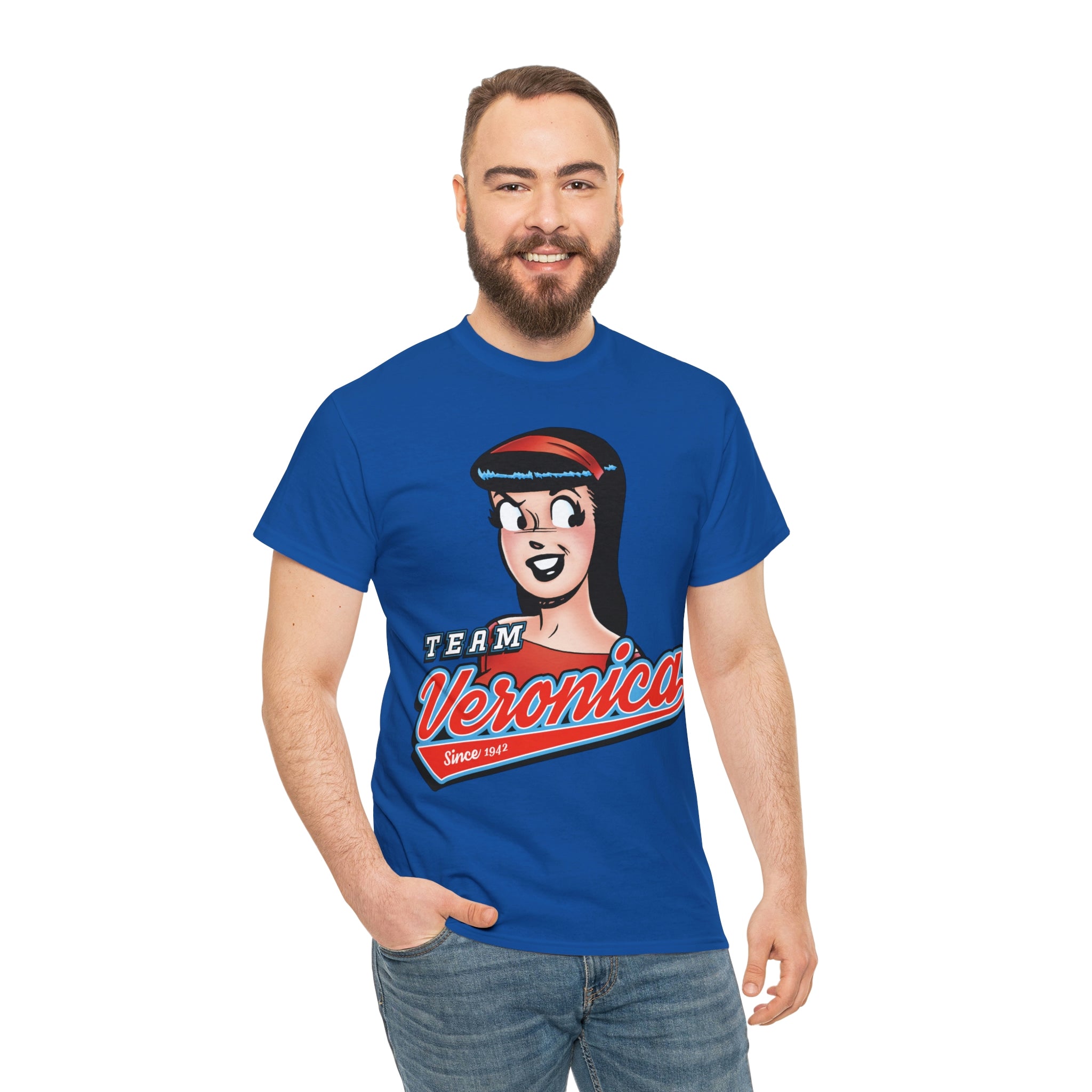 Team Veronica Graphic Tee - Unisex Heavy Cotton T-Shirt with Veronica Lodge Design | Perfect for Casual Wear, Cosplay & Riverdale Fans