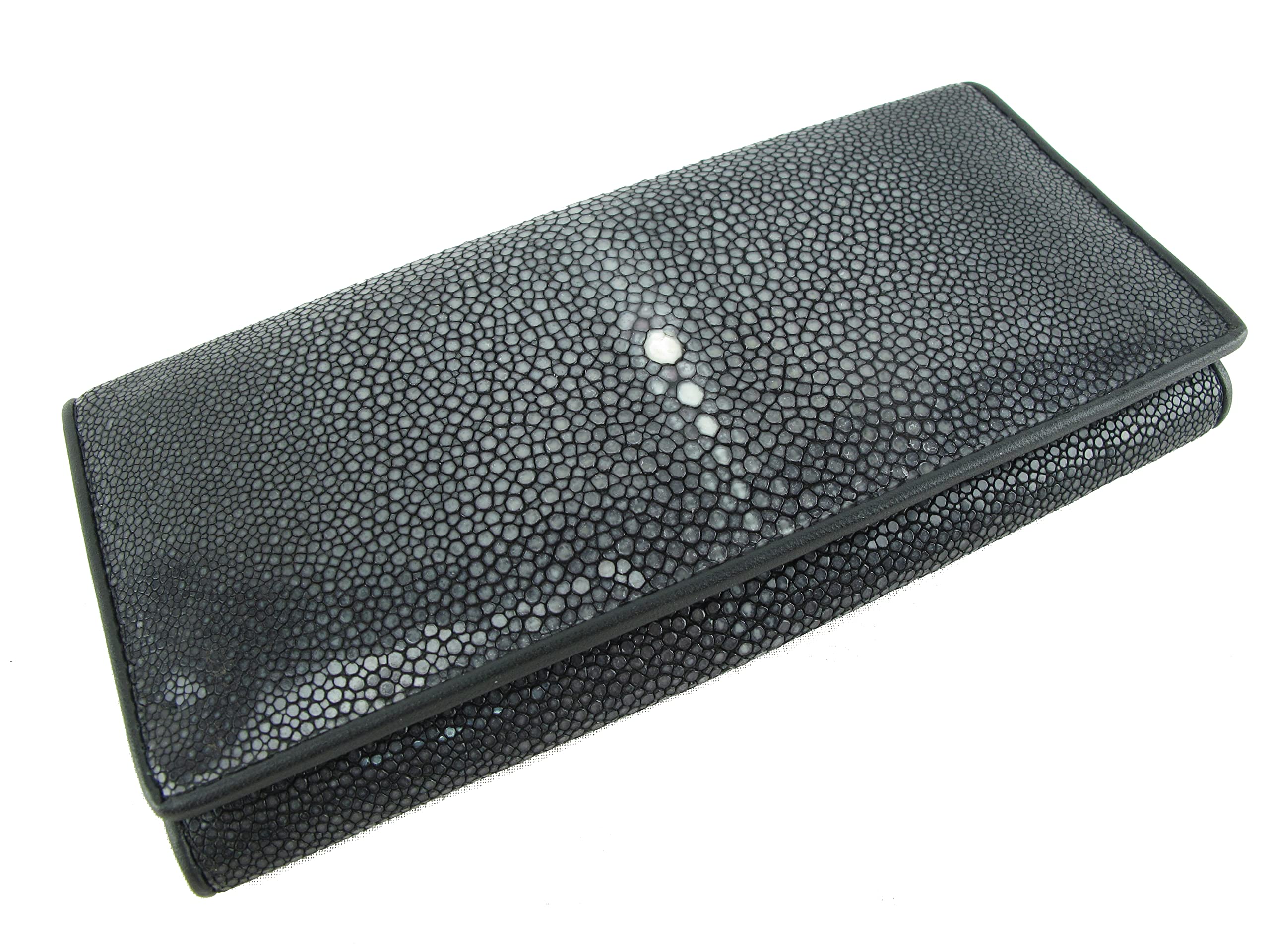 Authentic Stingray Leather Women's Clutch Wallet - Stylish Handbag for Evening Parties, Weddings & Special Occasions