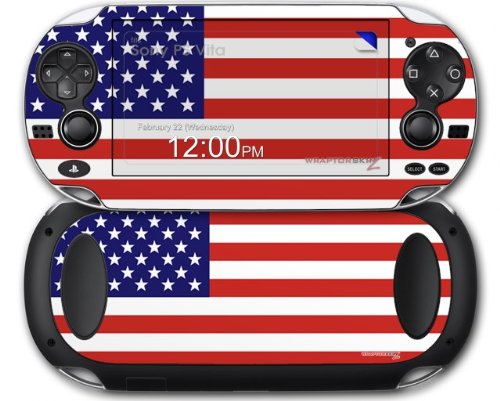 American Flag Decal Skin for Sony PS Vita - Patriotic Gaming Accessory for USA Fans | Perfect for Gaming, Travel & Collectors