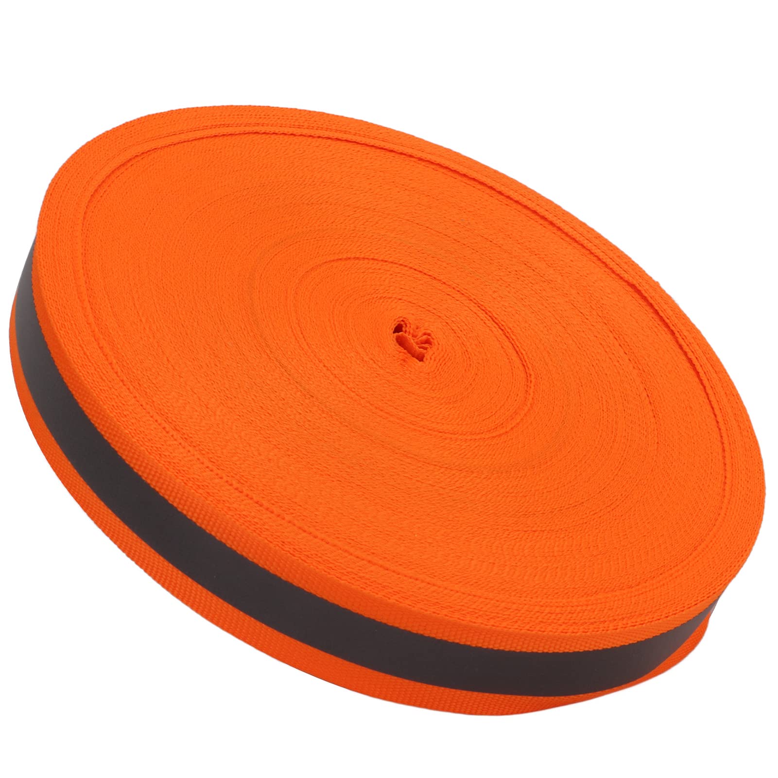 Zerodis High Visibility Reflective Safety Tape - Fluorescent Orange Reflective Bands for Outdoor Sports, Night Running, Cycling & Home Marking - Waterproof Luminous Fabric Tape for Emergency Kits, Dog Collars & DIY Decorations