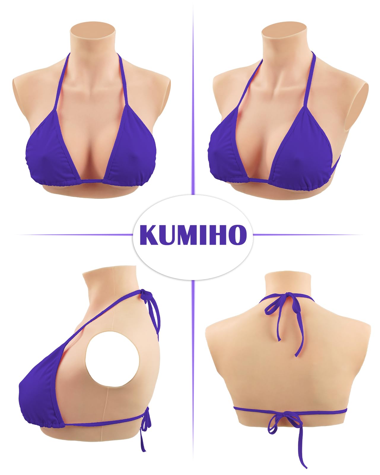 Premium Silicone Breastplate - Natural B-G Cup Fake Breasts for Crossdressers, Transgender & Drag Queens | Realistic Chest Enhancer for Cosplay, Halloween & Gender Affirmation