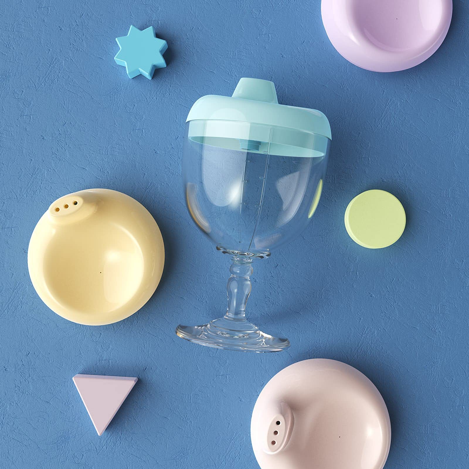 **Purple Plastic Sippy Cup with Lid - Wine Glass Style for Baby & Kids - Perfect for Milk, Juice & Beverages - Ideal for Birthday Parties, Christmas & New Year Celebrations**
