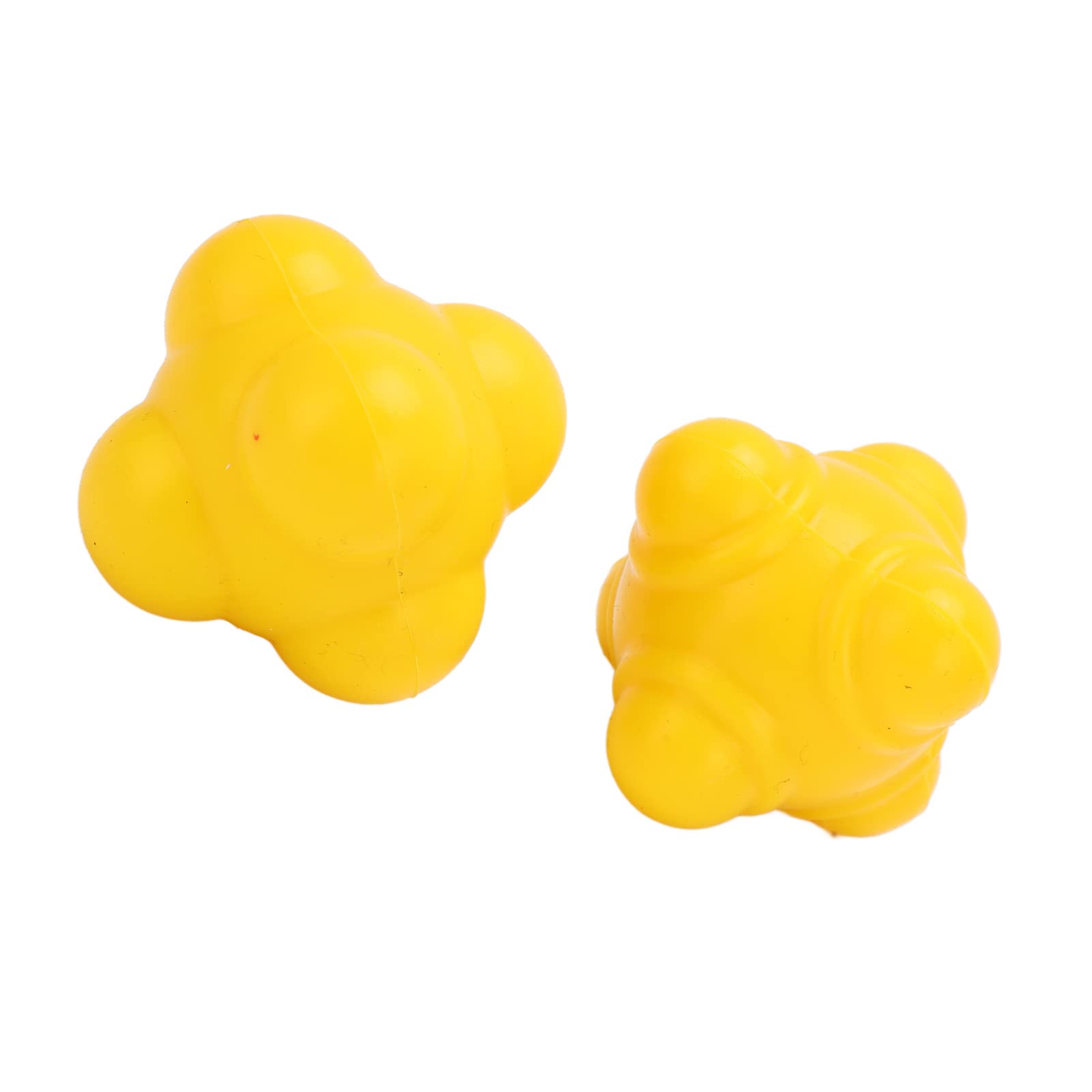 2Pcs Irregular Rubber Bounce Balls for Hand-Eye Coordination Training - Perfect for Kids Sports, Occupational Therapy & Gym Exercises