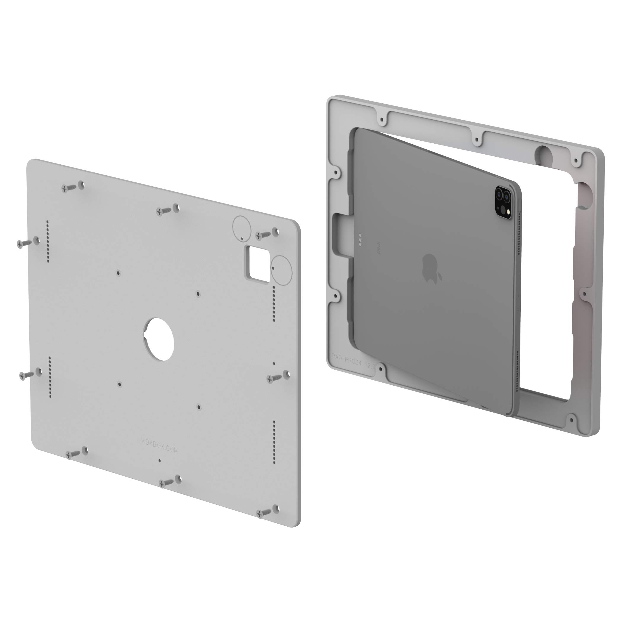 VidaMount Light Grey VESA Mount Enclosure for iPad Air 13
