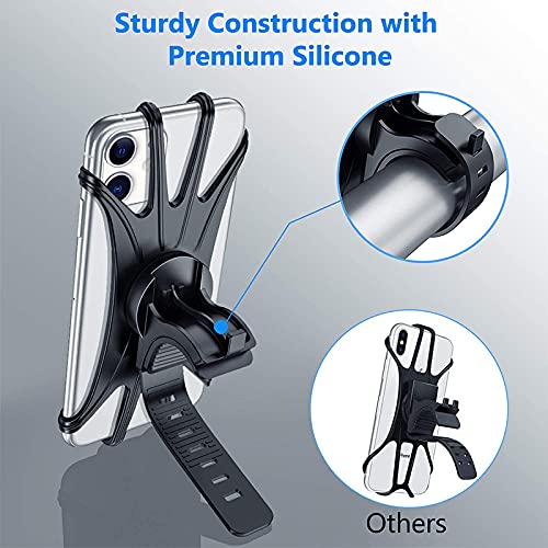 360° Rotatable Silicone Phone Mount for Stroller, Electric Bicycle & Motorcycle - Universal 4