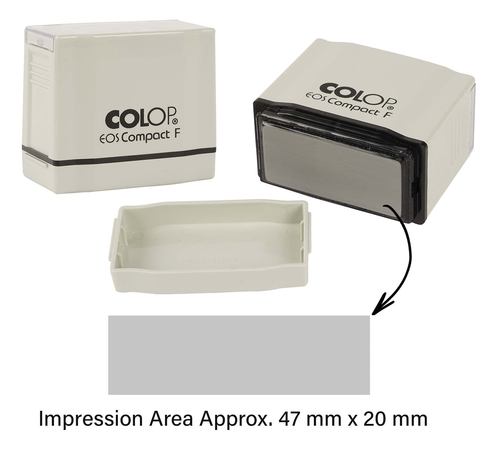 Printtoo Q.C Passed Self Inking Rubber Stamp - Pre-Inked Office Stamp for Home & Business (47x20mm, Red) | Perfect for Document Signing, Paperwork & Business Stationery