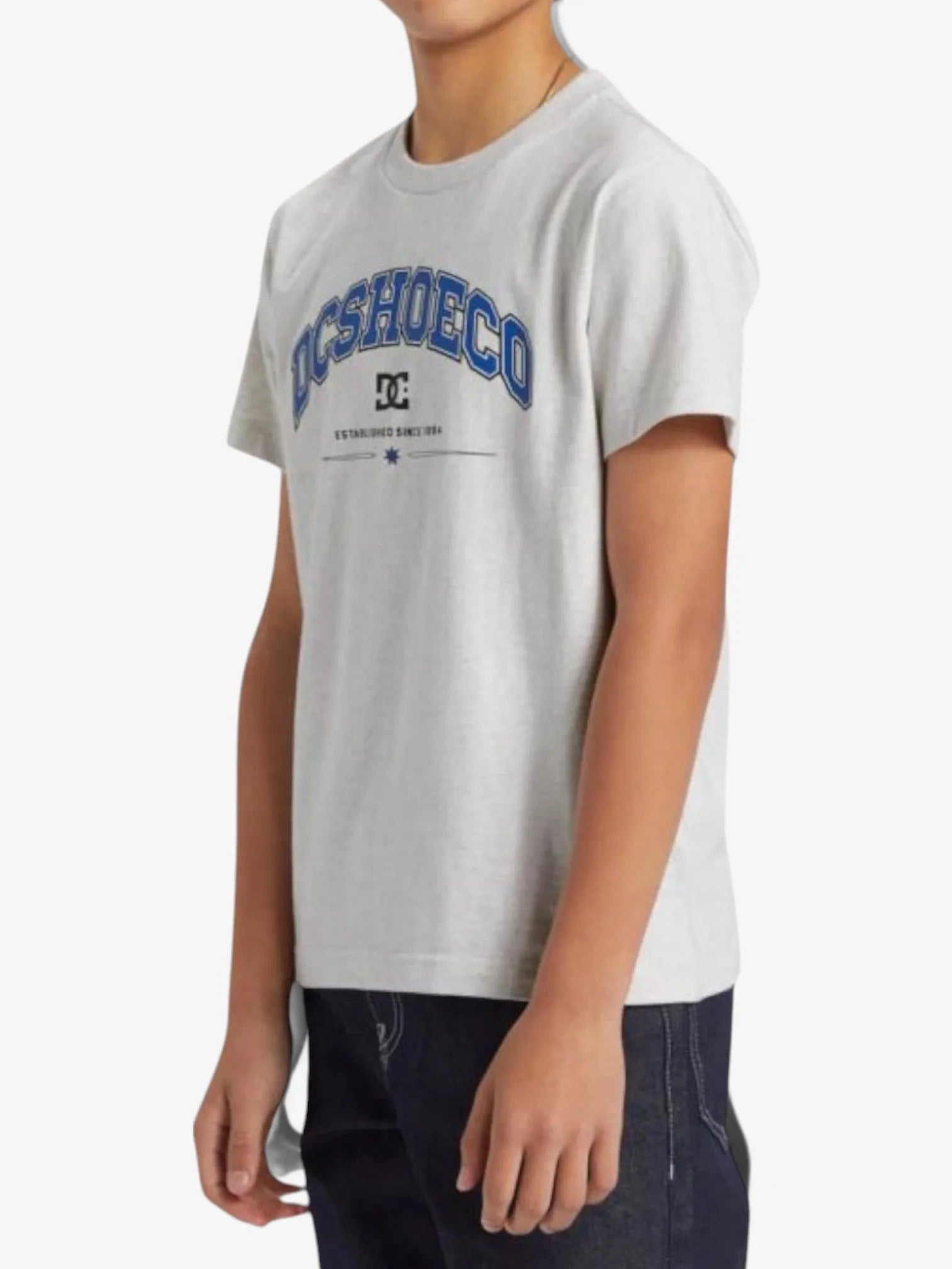 DC Comics Kids T-Shirt - Gray Superhero Graphic Tee for Boys | Perfect for School, Playdates & Superhero Costume Parties
