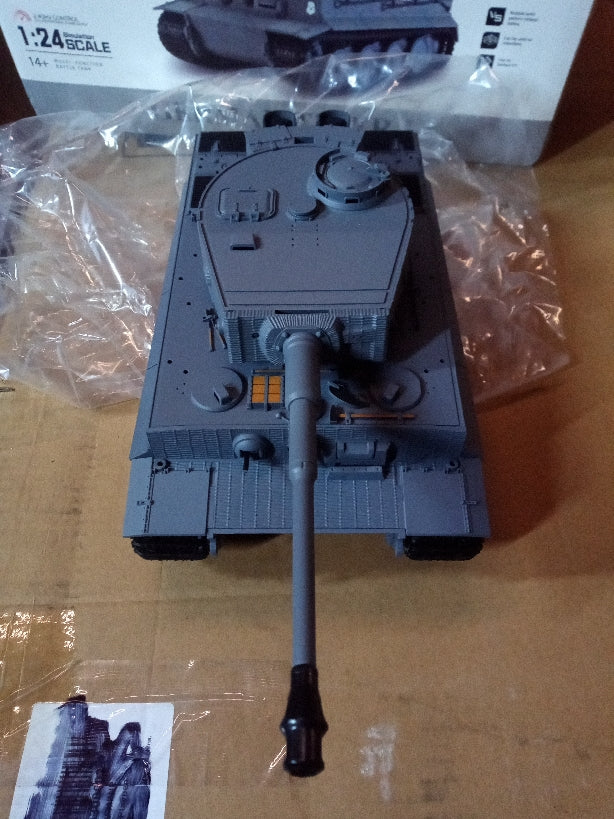 Taigen 1/24 Scale RC Battle Tank Tiger I - Remote Control Military Tank with Infrared Combat System (US Stock) - Perfect for Collectors, Wargaming & Historical Reenactments