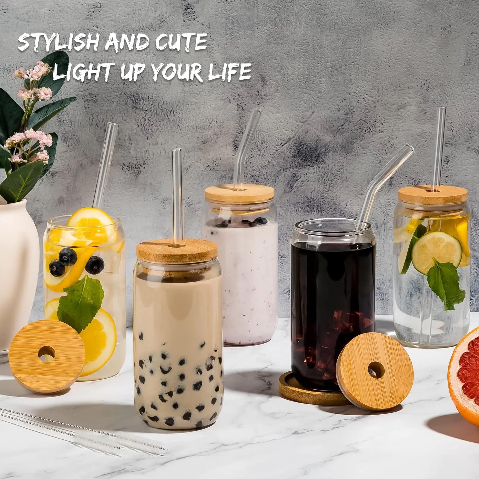 PrimeWorld 550ml Insulated Tumbler with Lid - Leakproof Stainless Steel Coffee Mug for Iced Coffee, Smoothies, Cocktails & Cold Drinks - Perfect for Home, Office, Bar Parties & Outdoor Use