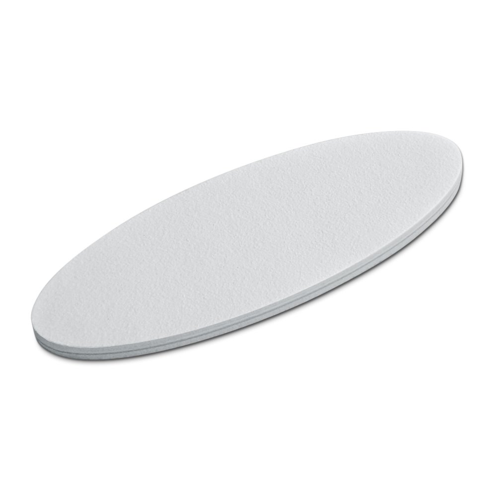 French Garden Double-Sided Oval Nail Files - 4 Pack Emery Boards for Manicure & Pedicure | Perfect for Home, Salon, Travel & Gift Giving