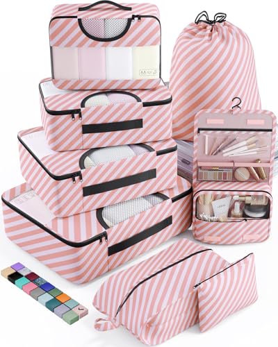 18-Pink-white Striped