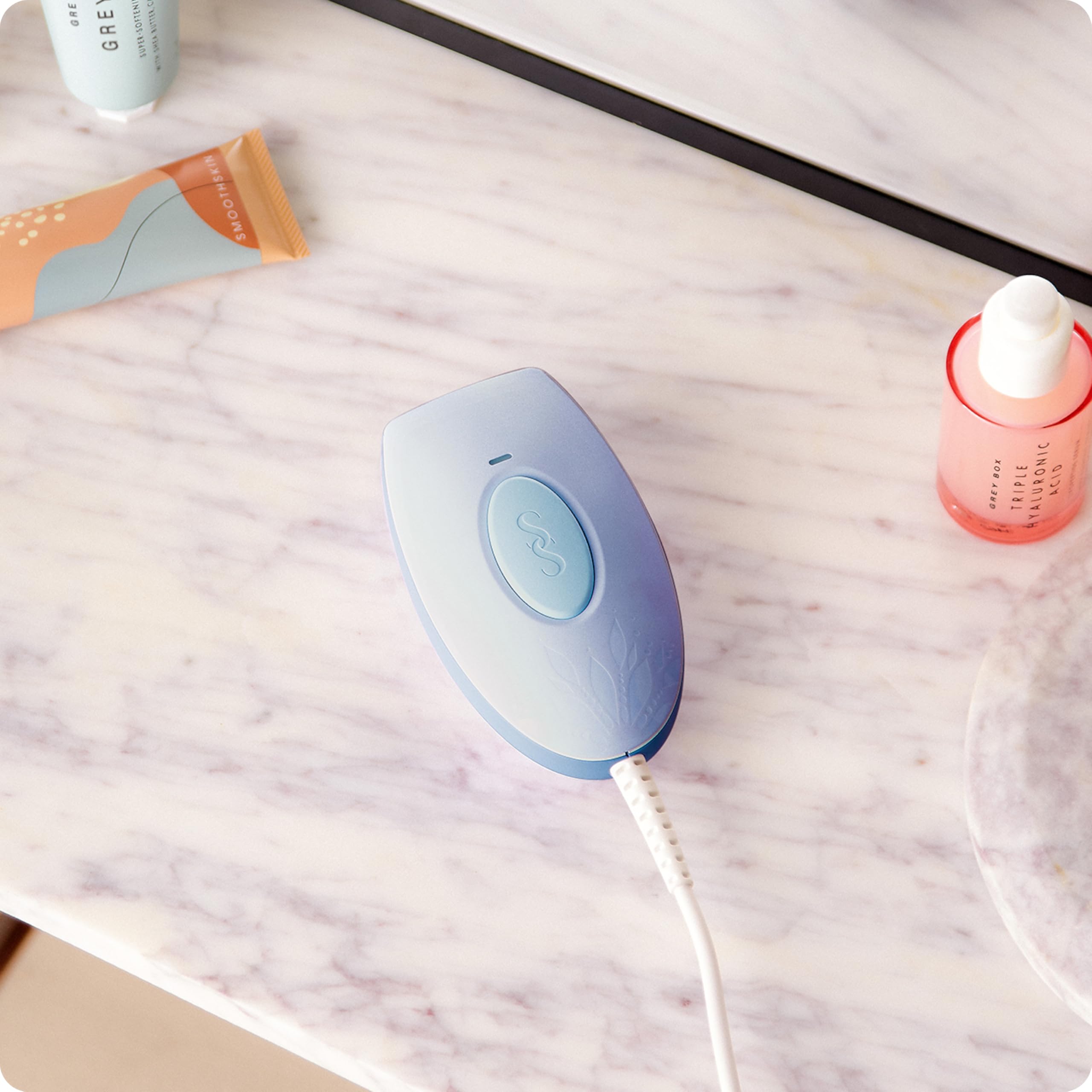 Smoothskin Pure Mini Lite Blue IPL Laser Hair Removal Device for Women & Men - Permanent Hair Removal for Body, Face, Bikini Line - Painless At-Home Hair Remover Alternative to Salon Laser Treatments - Perfect for Travel & Quick Touch-Ups