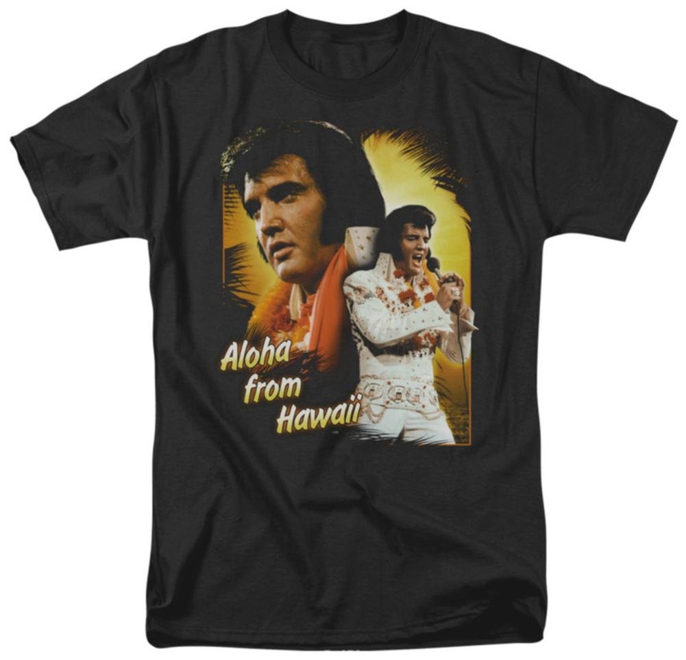 Elvis Presley Aloha Hawaiian Vintage T-Shirt - Size XL for Men - Perfect for Beach Parties, Luau Events & Retro Fashion