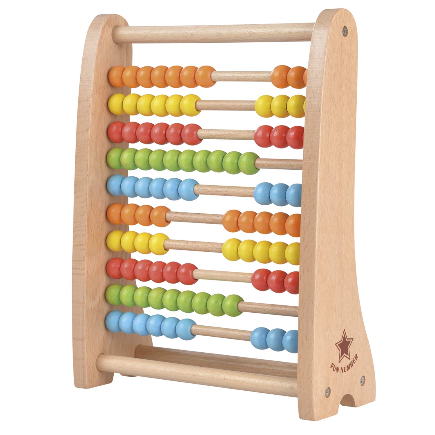 Lelin Toys - Wooden Abacus for Kids | Educational Math Learning Toy | Perfect for Preschool & Kindergarten Classroom or Homeschooling