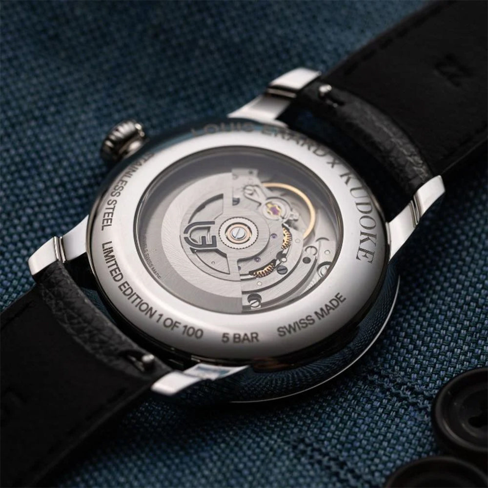 Louis Erard x KUDOKE Le Régulateur 42mm Light Blue Men's Watch - Luxury Automatic Timepiece for Business & Formal Occasions