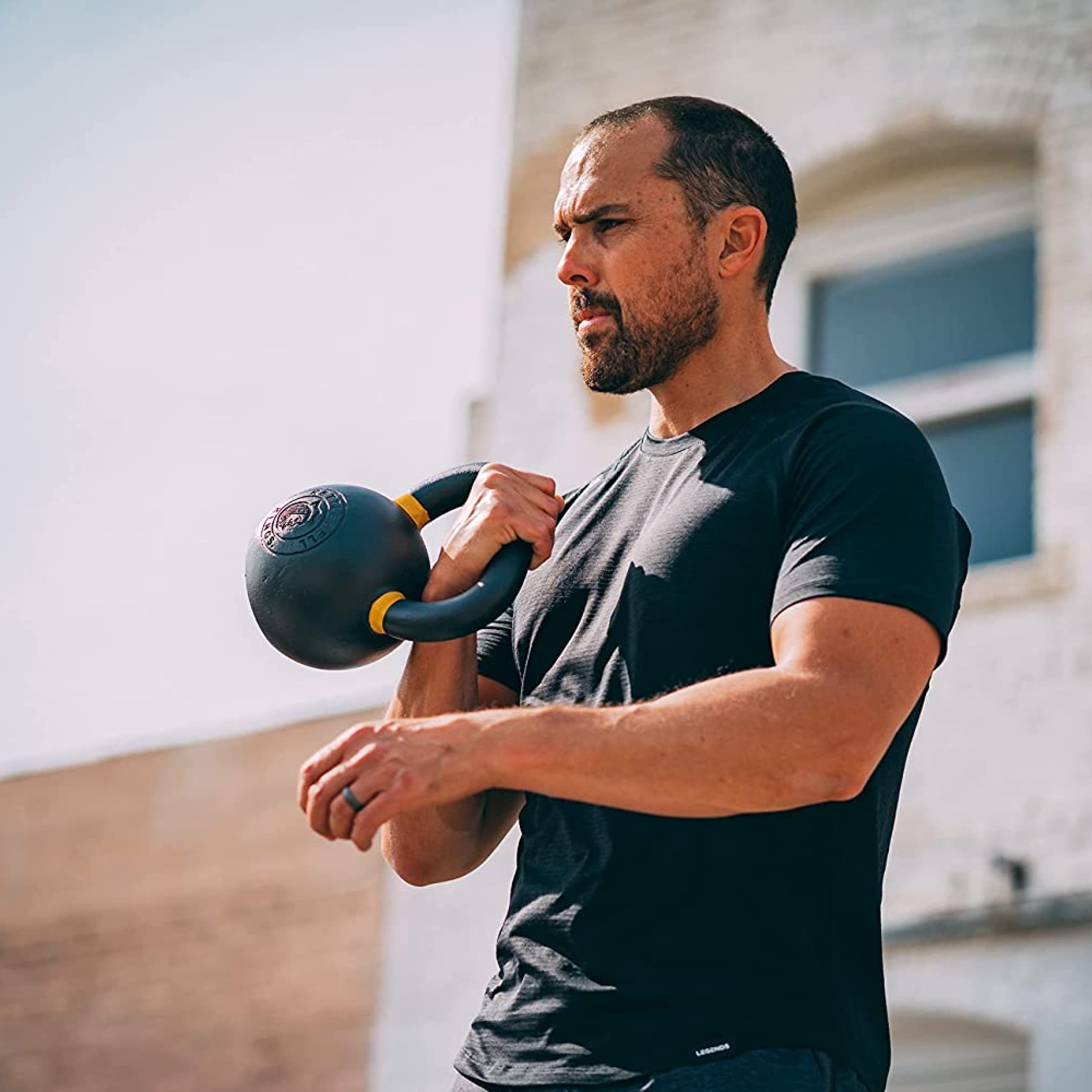 Kettlebell Kings Powder Coated Kettlebell Weights 5-90 LB - Premium Gym Equipment for Strength Training | Durable Coating for Enhanced Grip & Rust Resistance | Ideal for Home Workouts, CrossFit & Functional Fitness Training (Men & Women)