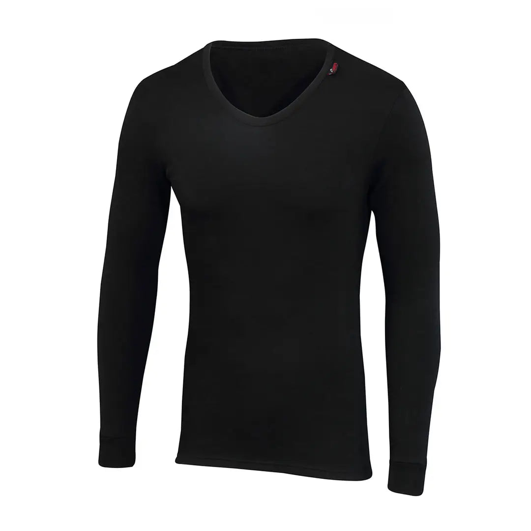 Meraklon Women's Long Sleeve V-Neck Mid Layer Thermal Top for Hiking, Camping & Outdoor Activities