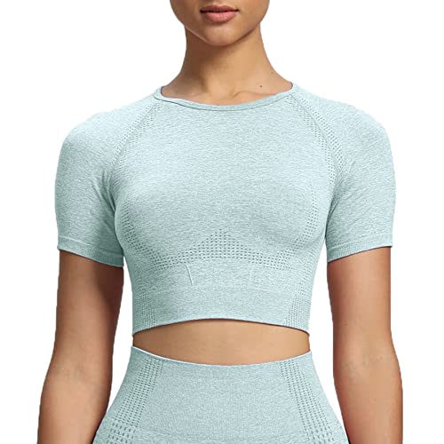 A Light Green Marl (Crop Tops)