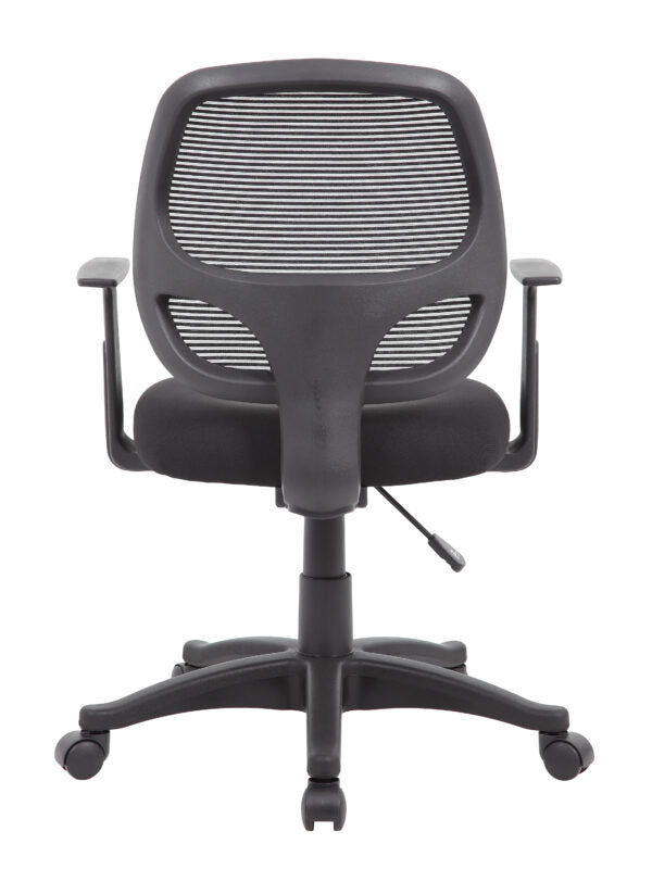 Boss Commercial Grade Mesh Task Chair with T-Arms - Ergonomic Office Chair for Home & Business Use - Perfect for Long Hours of Work or Gaming