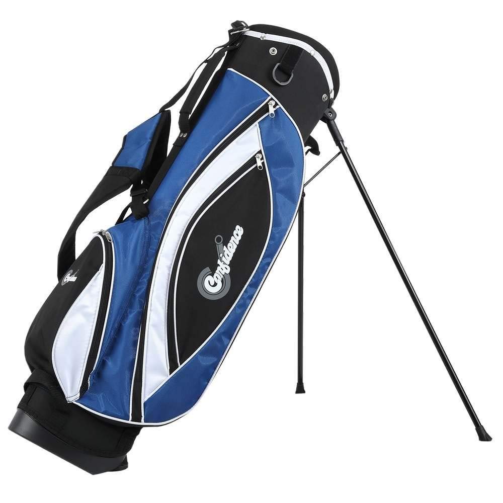 Confidence Golf Men's Power V3 +1 Inch Club Set with Stand Bag - Complete Golf Equipment for Beginners & Intermediate Players (Perfect for Driving Range & Course Play)