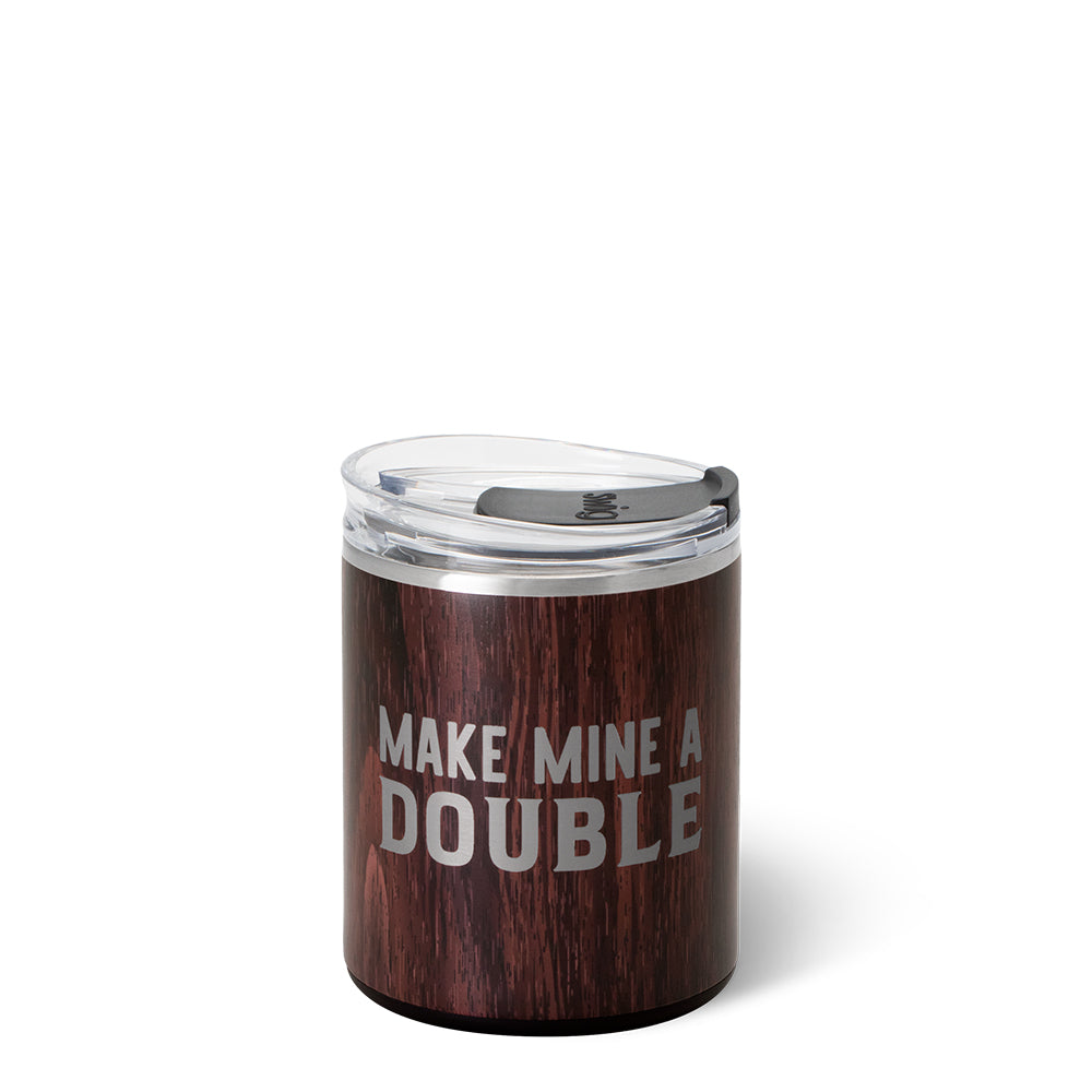 12oz Double Lowball Tumbler - Insulated Whiskey Glass for Bourbon, Scotch & Cocktails - Perfect for Home Bars, Parties & Gifts