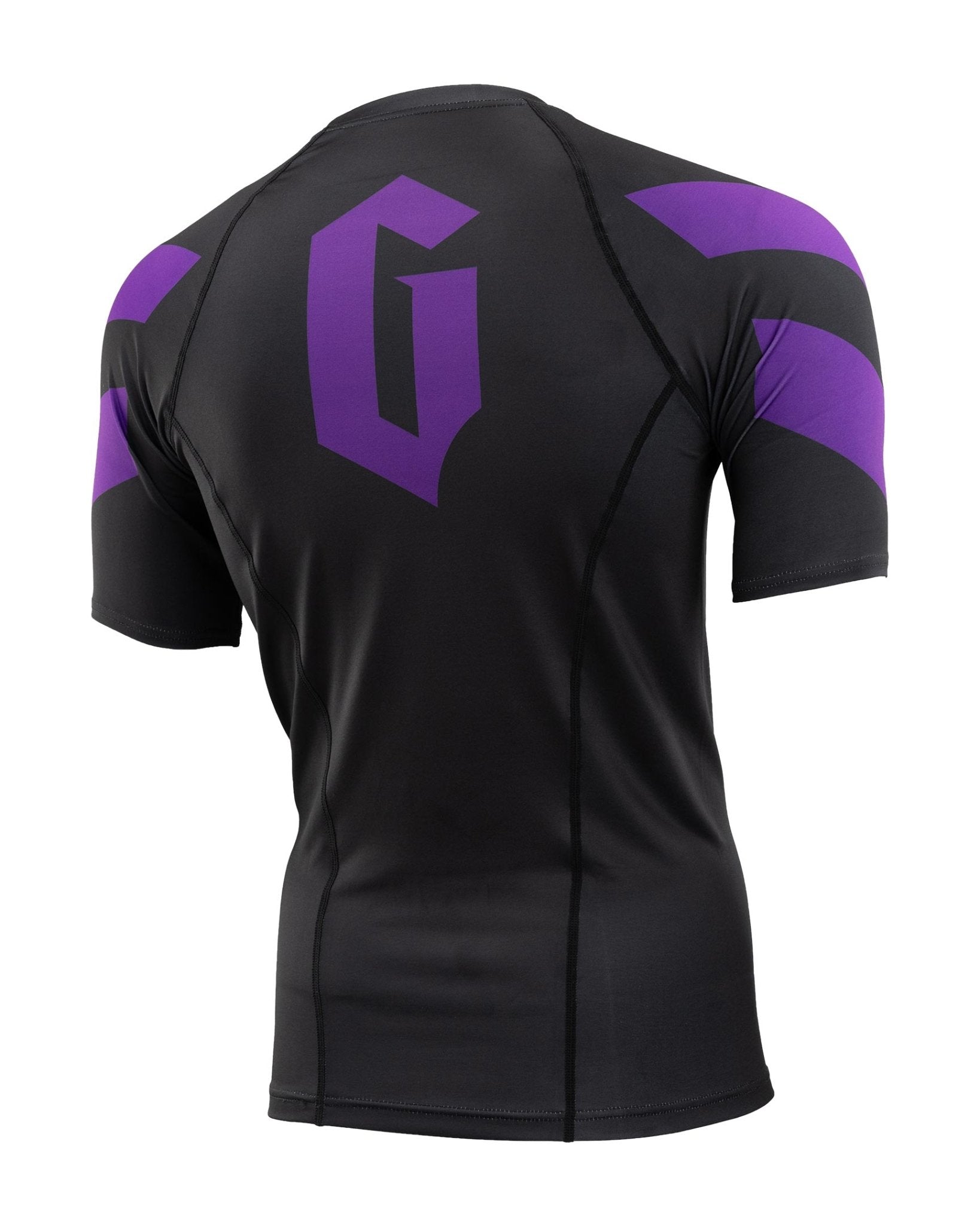 Men's Short Sleeve Pro Ranked Rash Guard - UPF 50+ Sun Protection for Surfing, MMA & Water Sports | Quick-Dry Compression Shirt for Swimming & Beach Activities