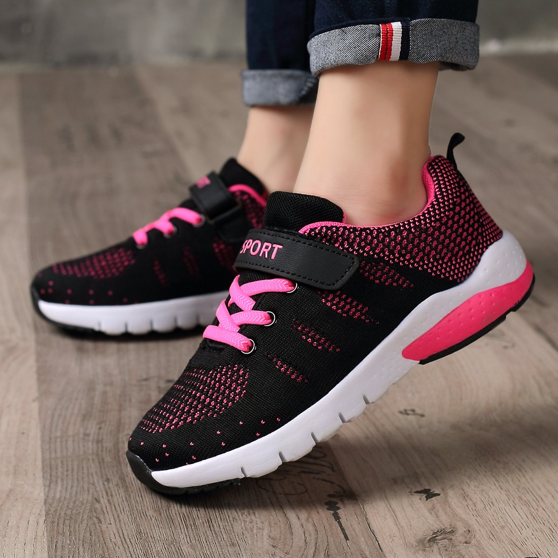 MAYZERO Kids Tennis Shoes - Breathable Lightweight Running & Walking Sneakers for Boys and Girls - Perfect for School, Sports, and Outdoor Activities