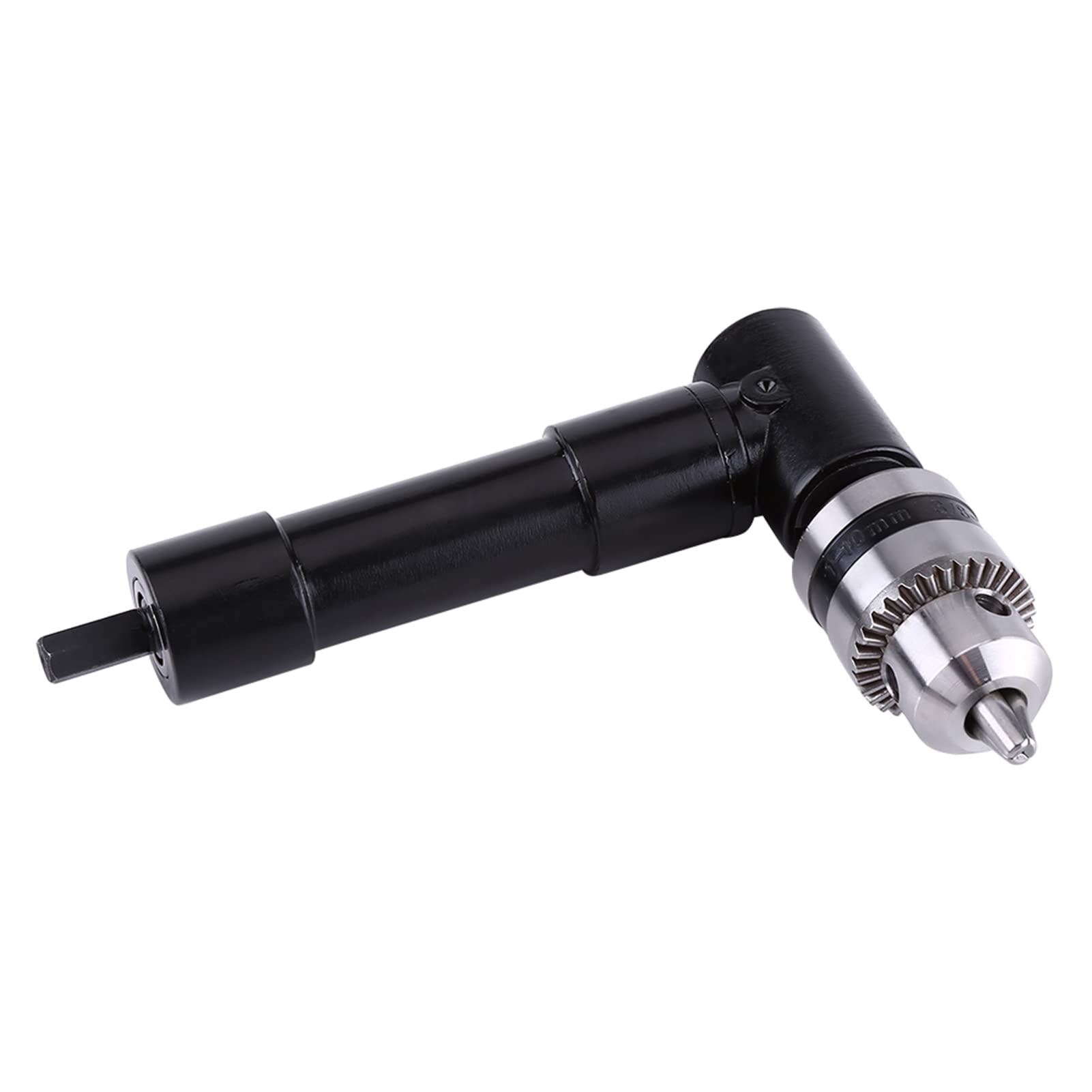 90 Degree Right Angle Drill Attachment - 8mm Hex Shank Drill Adapter with Chuck | Perfect for Tight Spaces & Corner Drilling in Woodworking, Plumbing & DIY Projects