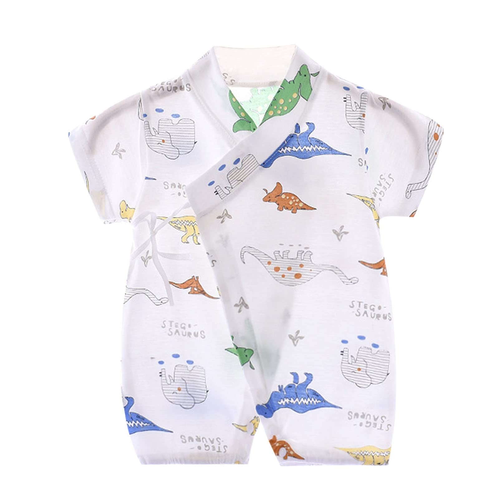 Xbgqasu Baby Romper - Cotton Short Sleeve Cartoon Print Outfit for Newborn Infant Girls & Boys | Perfect for Summer Playtime & Photo Shoots