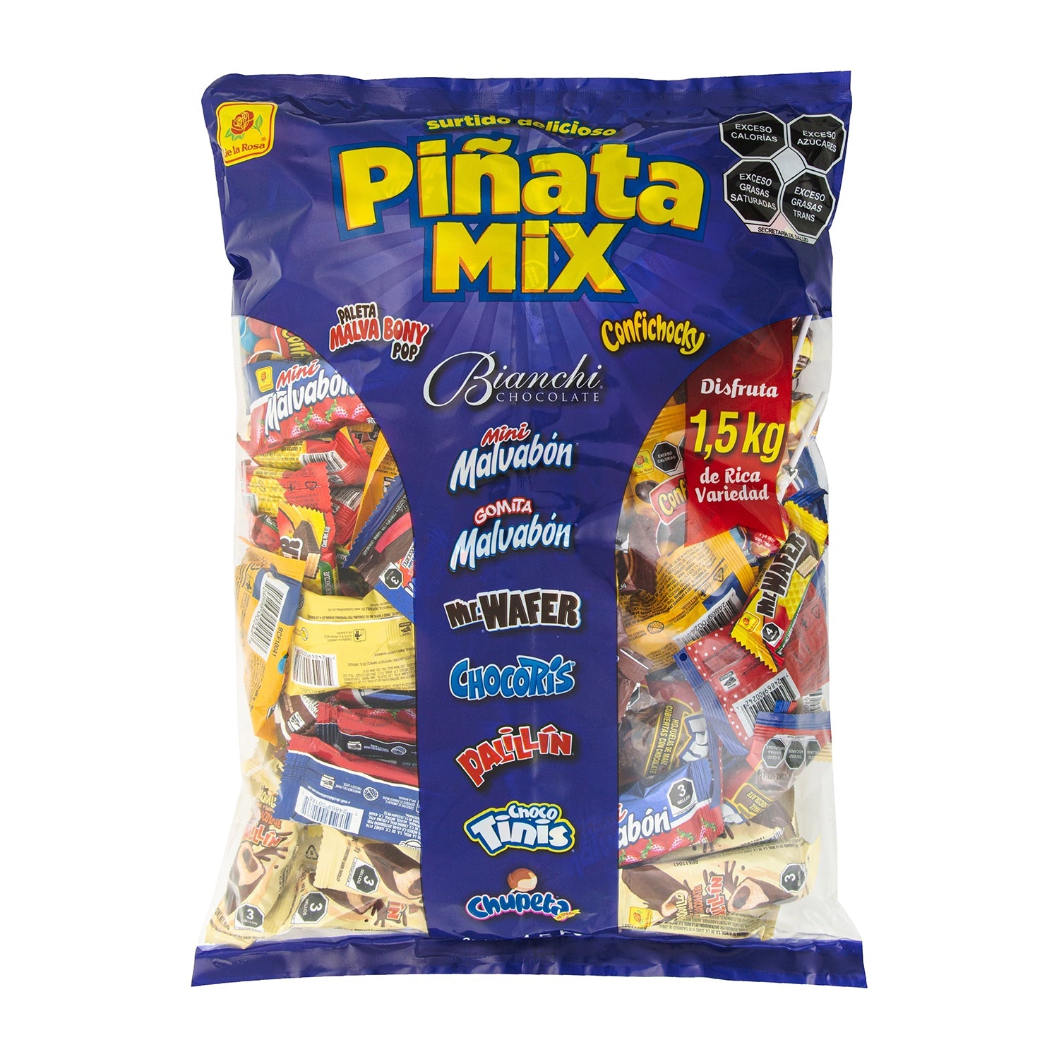 De La Rosa Pinata Mix Chocolate - 3.3lb Bulk Bag of Mexican Candy for Parties, Birthdays & Celebrations | Sweet Candy Filler for Pinatas, Gift Baskets & Dessert Tables