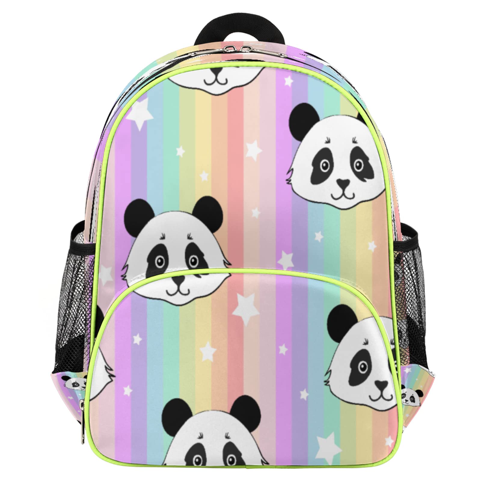 Panda Kids Backpack for Boys & Girls - Cute Rainbow Panda Toddler Backpack with Chest Strap | Lightweight Preschool & Kindergarten Bookbag | Perfect for School, Travel, Daycare & Outdoor Adventures