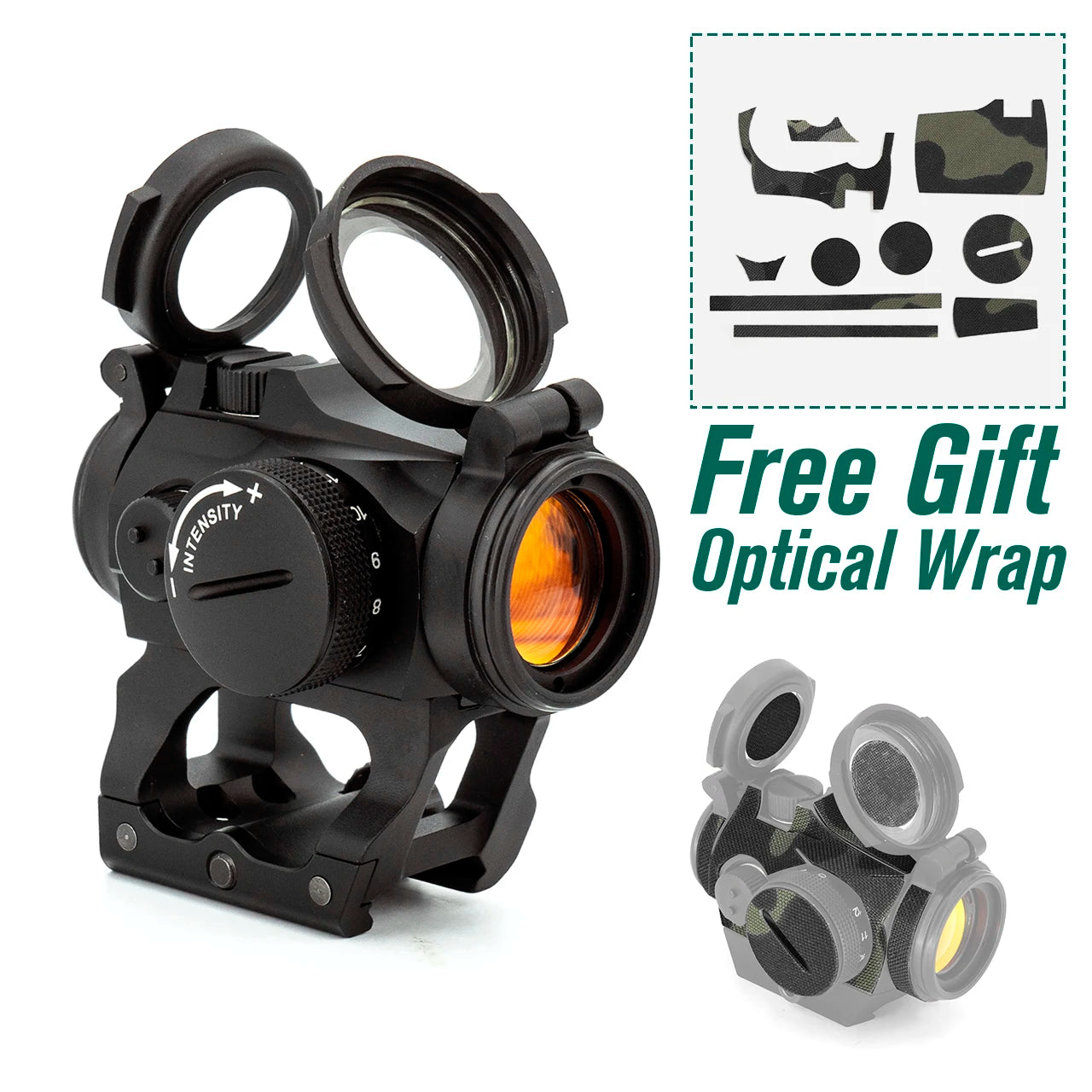 **Tactical AIM 1X22 Red Dot Reflex Sight – 2MOA Compact Rifle Scope for Hunting & Airsoft | Includes Mount | Durable & Precise for Outdoor Shooting & Tactical Use**