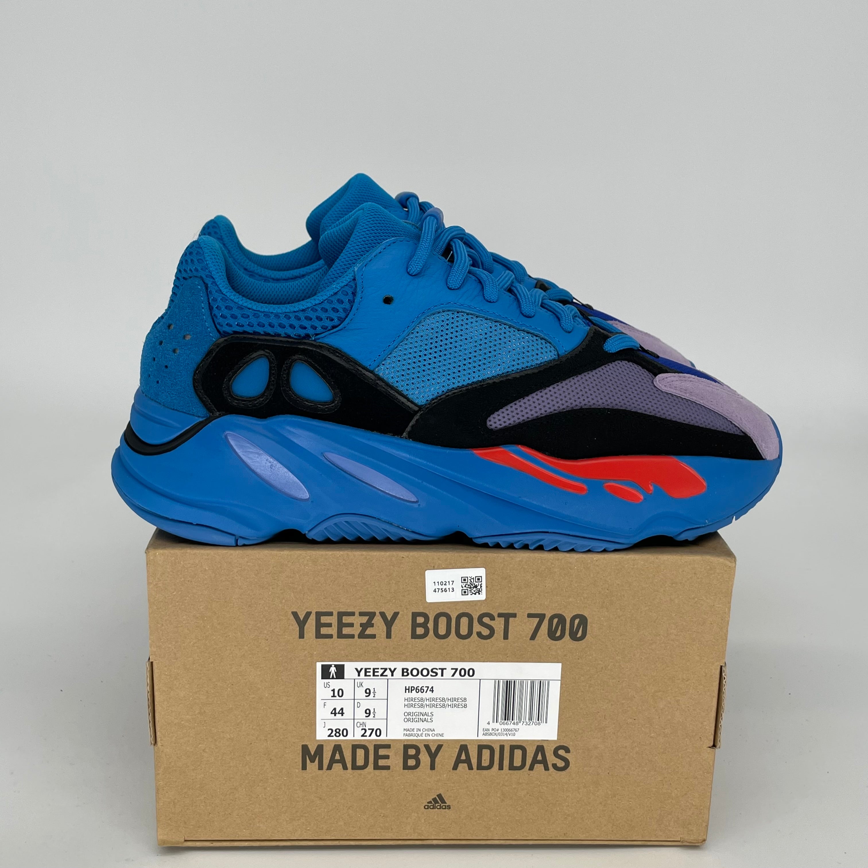Adidas Yeezy 700 Hi-Res Blue Men's Sneakers - Size 10 (HP6674) | Boost Cushioning for Comfort | Perfect for Running, Gym & Casual Wear